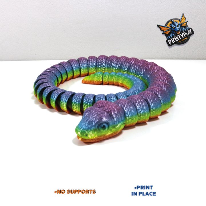 3D Printable Poisonous amazon snake by